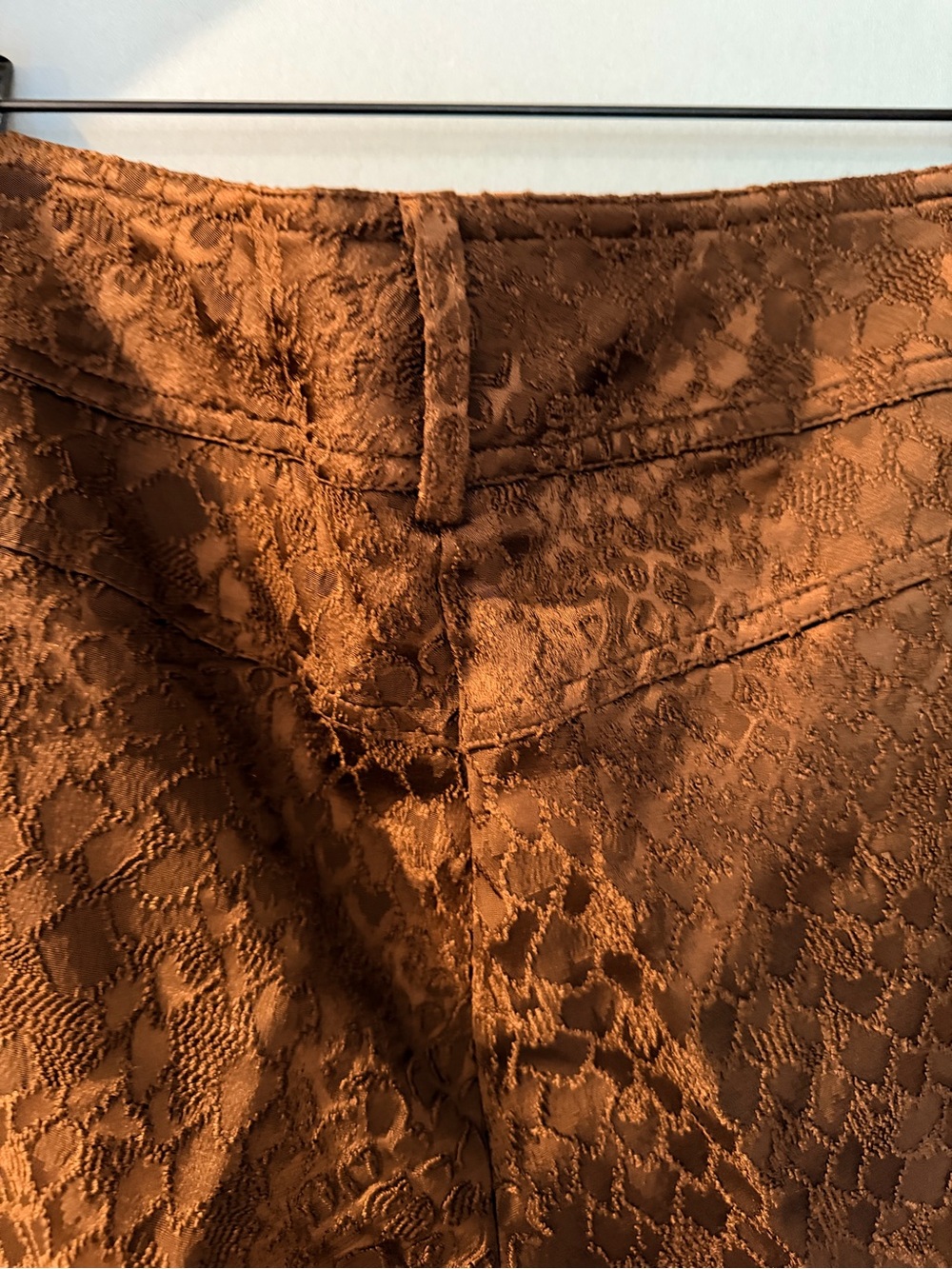 Cache Brown Snake-Textured bootcut with Gold Rivets - Picture 8 of 9